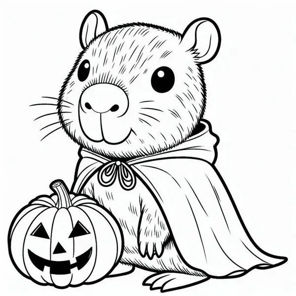 97 Học màu sắc cùng bé qua tranh tô màu capybara ngộ nghĩnh, sinh động