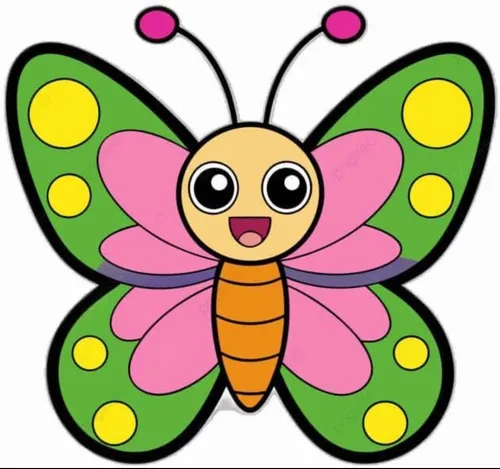 Gợi ý bé tô màu con bướm đơn giản mà vẫn sinh động