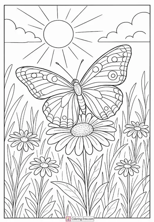 Trang tập tô cánh bướm phức tạp với họa tiết đối xứng tinh xảo