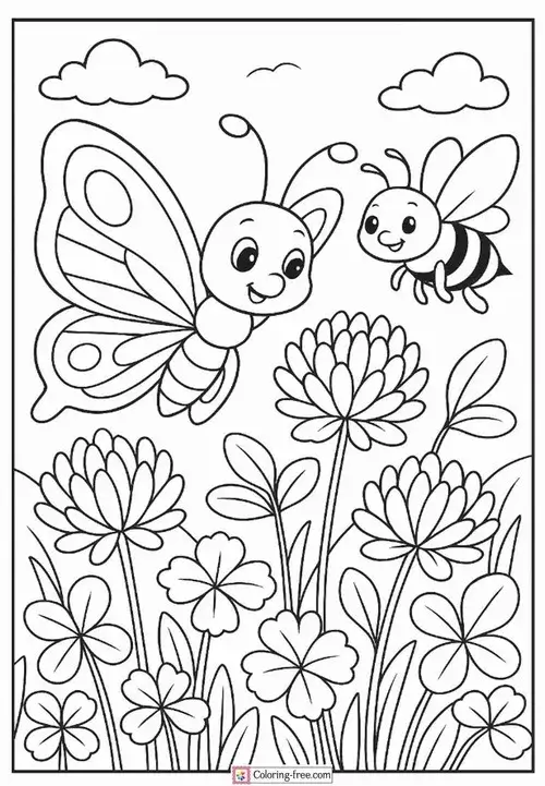 Trang tô bướm phối họa tiết hình xoắn, chấm tròn và đường cong