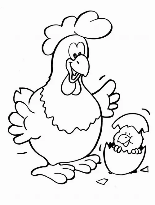 Hoạt động tô màu gà mái giúp bé rèn sự tập trung