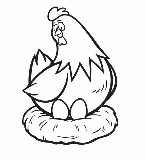 Trang tô gà con nhỏ xíu với lông vàng đáng yêu cho bé 5 tuổi