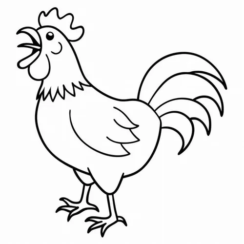 Hoạt động tô màu con gà giúp bé học quan sát chi tiết