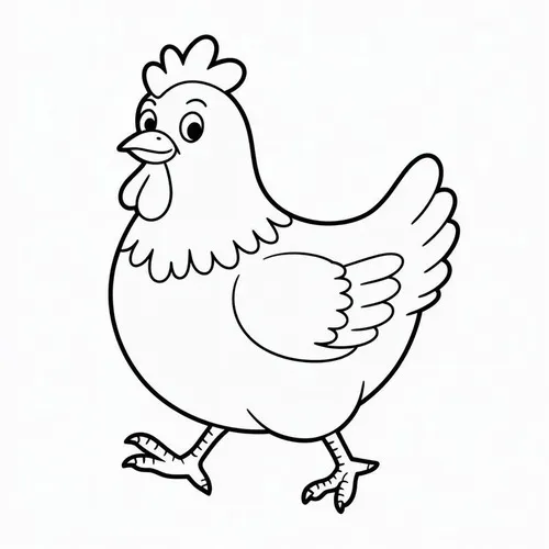 Tô màu con gà giúp trẻ phát triển khả năng quan sát