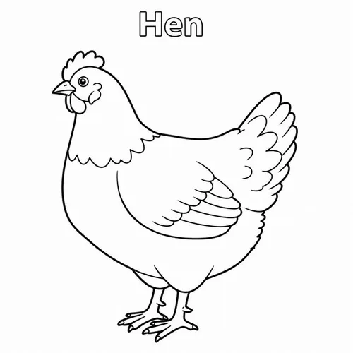 Bé tập tô gà trống gáy sáng và gà con lon ton đáng yêu