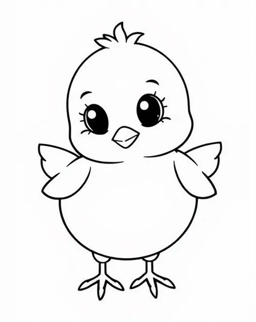 Tranh tô gà con và mẹ gà giúp trẻ 4 tuổi học yêu thương và chăm sóc