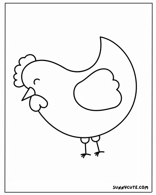 Tập tô con gà với màu sắc tươi sáng giúp bé rèn kỹ năng sáng tạo