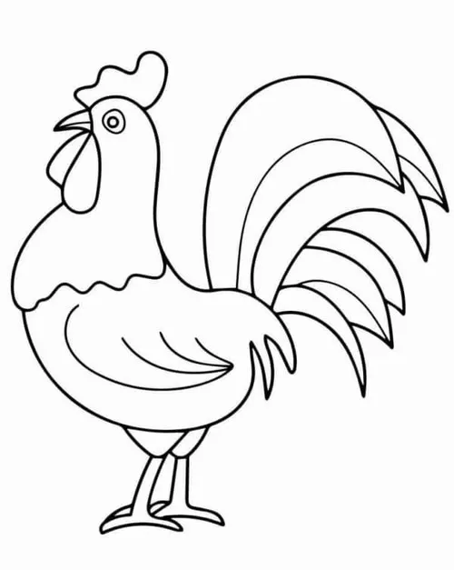 Hoạt động tô con gà giúp bé học về cuộc sống nông trại cho bé 5 tuổi