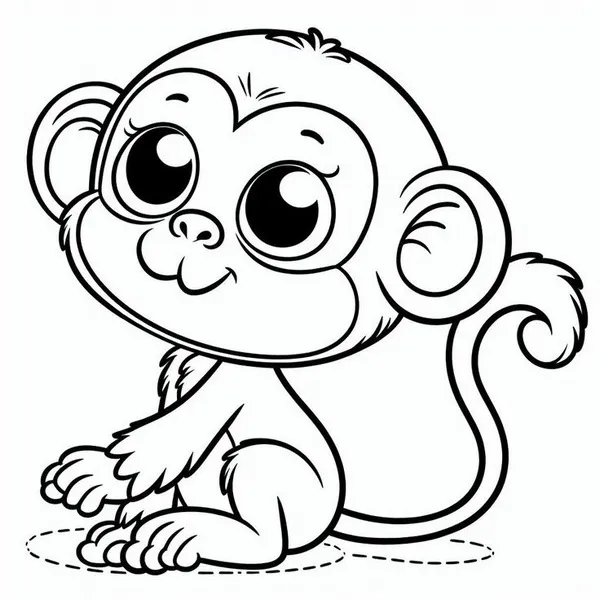 Gợi ý 50+ Tranh Tô Màu Con Khỉ giúp bé rèn luyện đôi tay và thêm yêu thiên nhiên