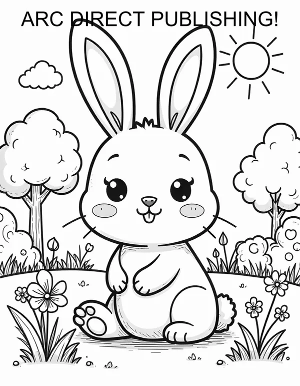 Tô màu con thỏ trắng xinh xắn cho bé học và chơi vui