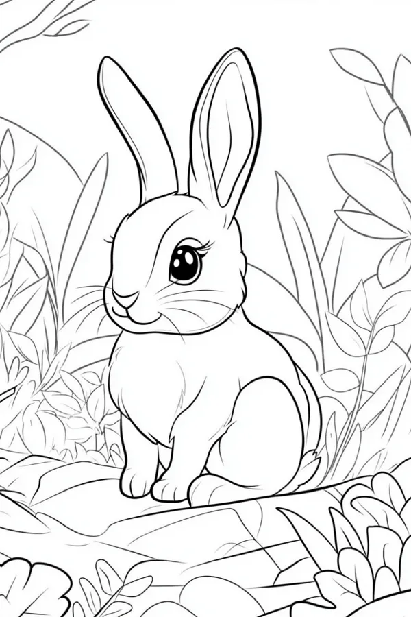 Bộ tranh tô màu thỏ đáng yêu giúp trẻ rèn khéo tay