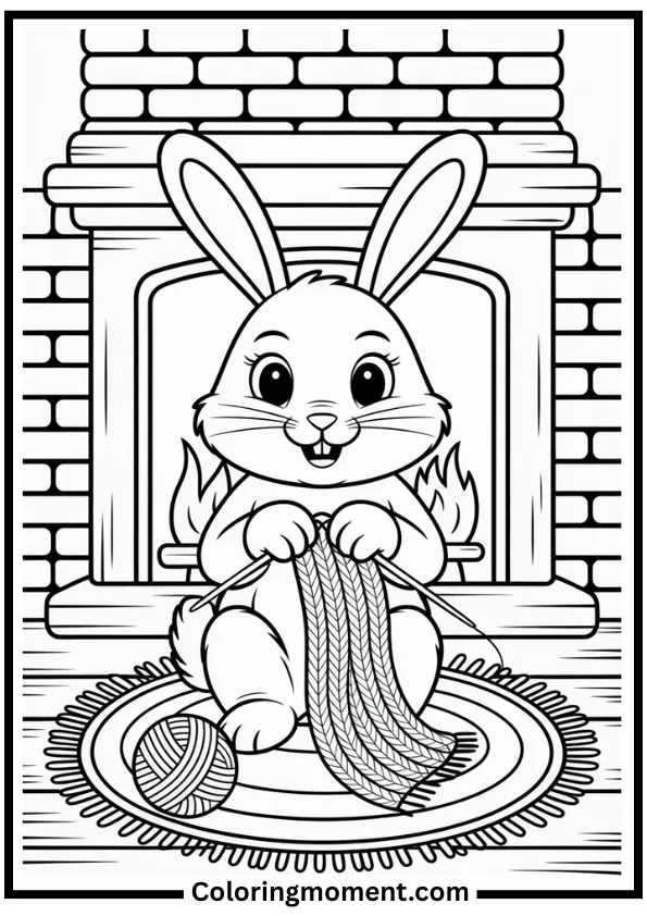 Trang tô màu con thỏ và cà rốt cực dễ thương cho trẻ nhỏ