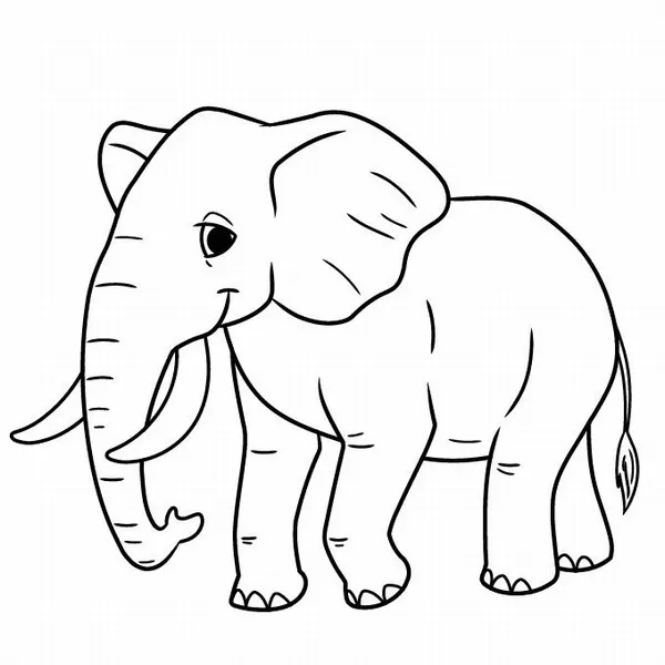 Bé sáng tạo với tranh tô màu voi bay như Dumbo