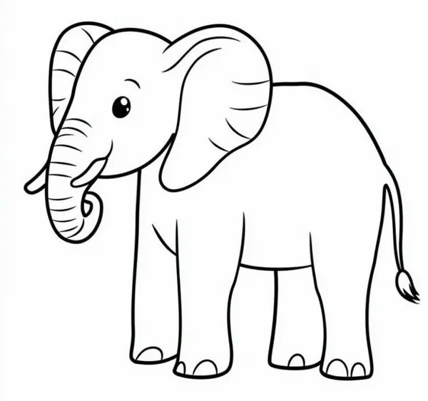 Cùng bé khám phá thế giới động vật qua tranh tô voi đáng yêu