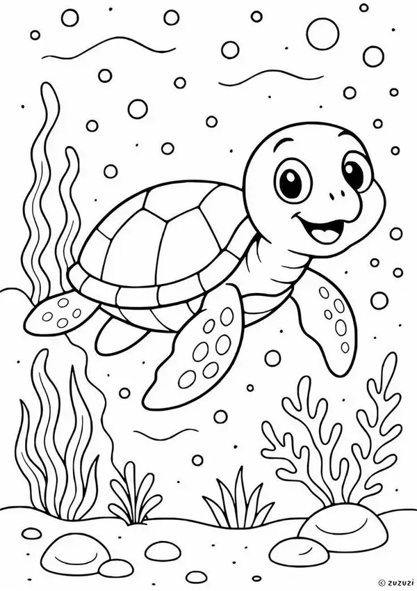 Hình tô san hô đỏ và cá nhỏ đang bơi quanh.