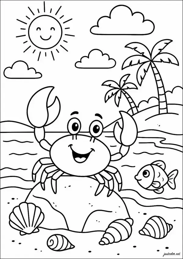 Bức tranh tô cá hề Nemo và bạn rùa biển thân thiện.