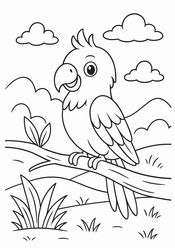 Tô màu vui cho trẻ với khỉ, hổ và gấu con.