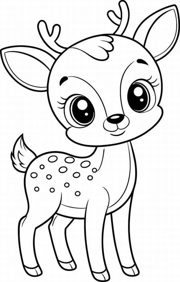 Trang tô màu hươu cao cổ và chim sẻ thân thiện.