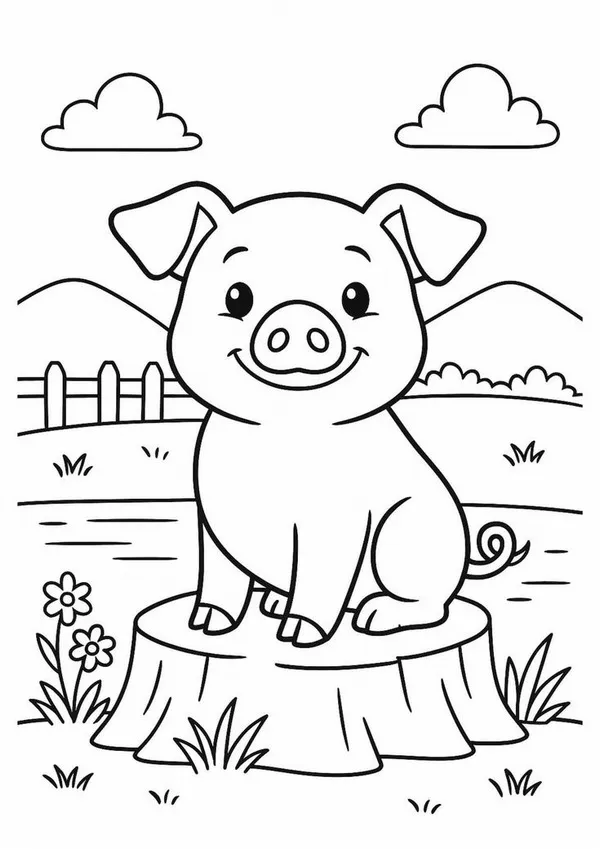 Hình vẽ tranh tô voi đi dạo giữa rừng già.