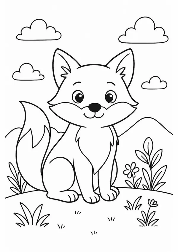 Trang tô màu gấu con đang chơi cùng mẹ.