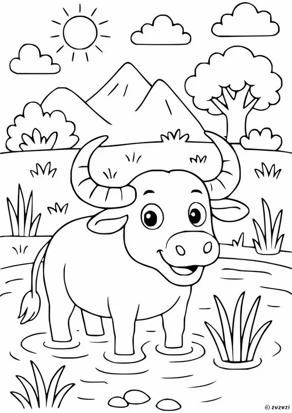 Bộ tranh tô con vật rừng rèn kỹ năng cầm bút.