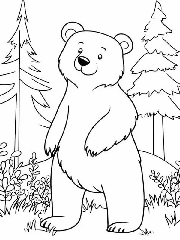 Trang tập tô voi mẹ và voi con bên hồ nước.