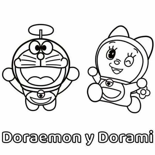 Hoạt động tô màu Dorami giúp bé rèn kỹ năng tinh tế