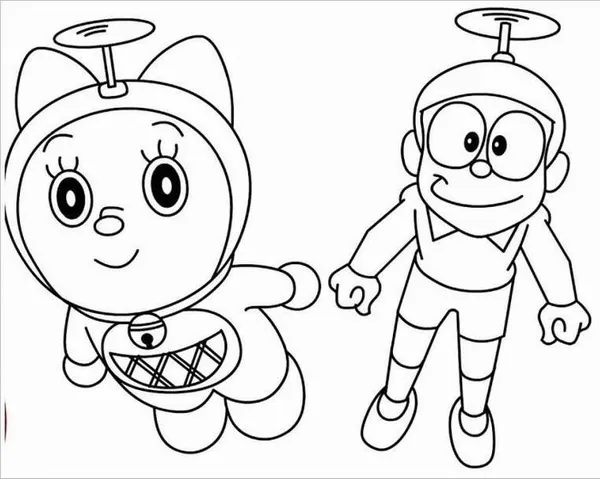 Trang tập tô Dorami và Doraemon cùng nhau sửa bảo bối