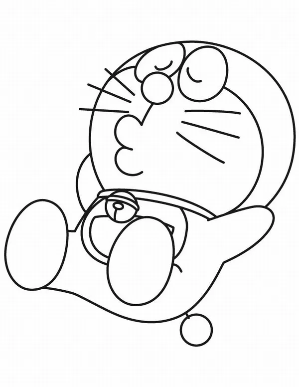 Trang tập tô Doraemon cười tươi bên Nobita học bài