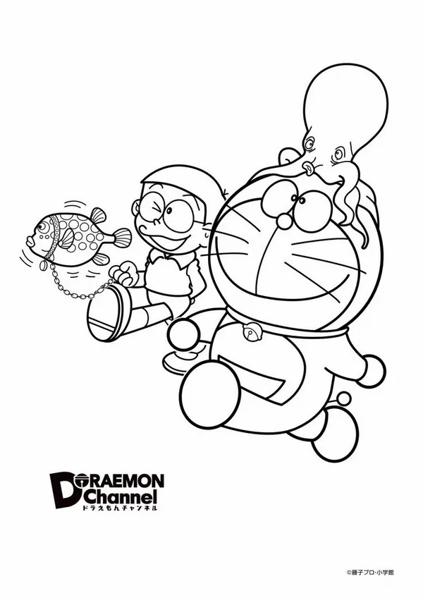 Hoạt động tô Doraemon cùng cha mẹ giúp bé thêm tự tin