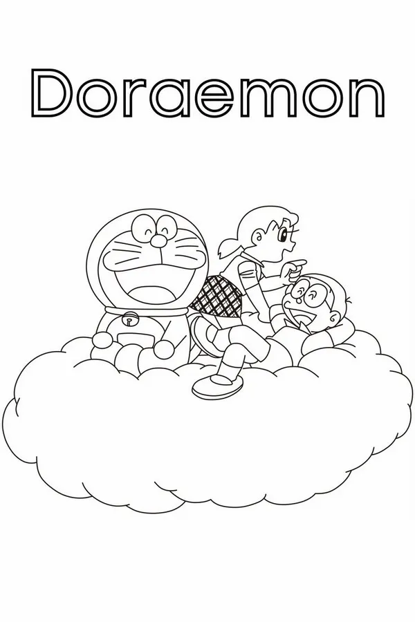 Khám phá bộ tranh tô màu Doremon và các bạn đẹp nhất giúp bé vui học sáng tạo