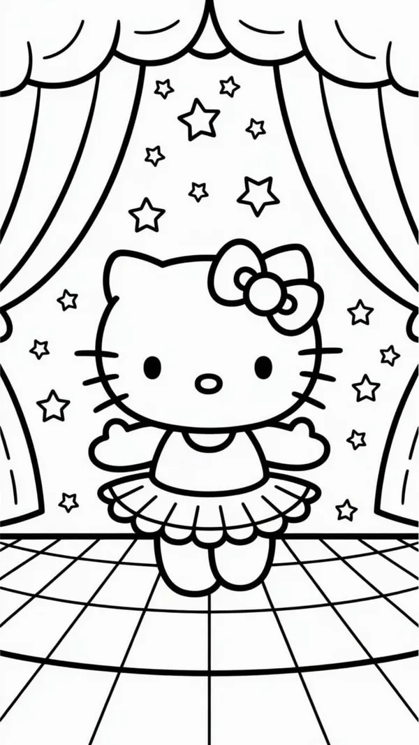 Hình tô Kitty và My Melody cùng chơi đàn piano