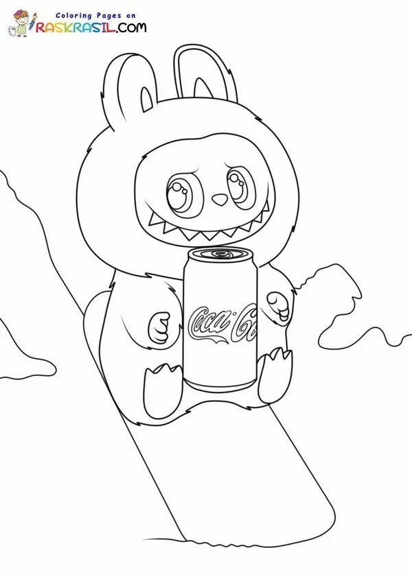 Trang tô Labubu với nụ cười răng nanh đầy cá tính