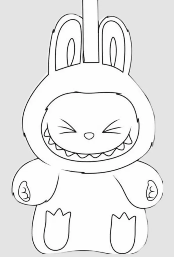 Bộ tranh tô màu Labubu giúp bé khám phá màu pastel dịu nhẹ