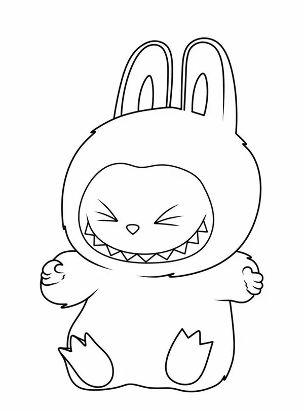 Trang tô Labubu cùng bạn thỏ trang trí cây thông Noel