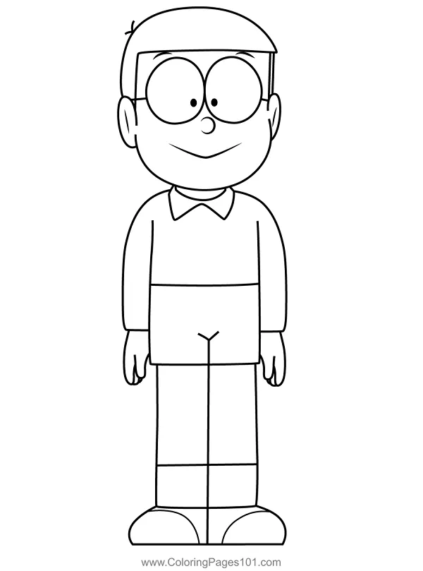 Cùng con tô màu Nobita để hiểu thêm về tình bạn