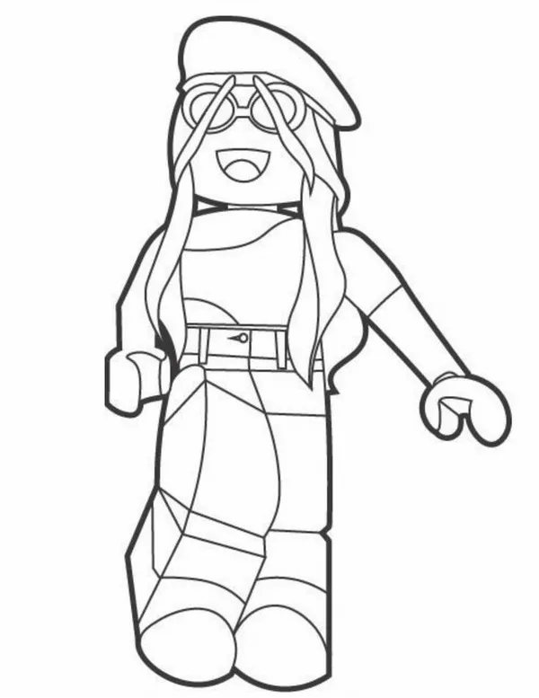 99 In hình tập tô Roblox nữ phong cách năng động, hiện đại