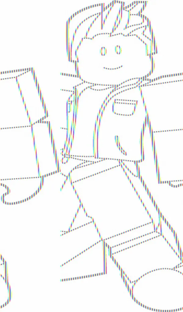 35 In hình tập tô Roblox nhân vật nữ dễ thương tóc hồng