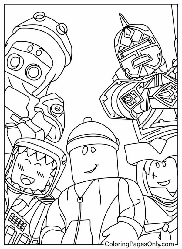 25 Hoạt động tô màu Roblox giúp bé học cách phối màu đẹp