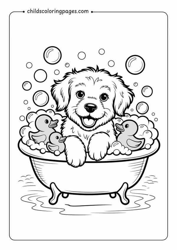 Tranh tô con vật nuôi giúp bé học về tình yêu thương.