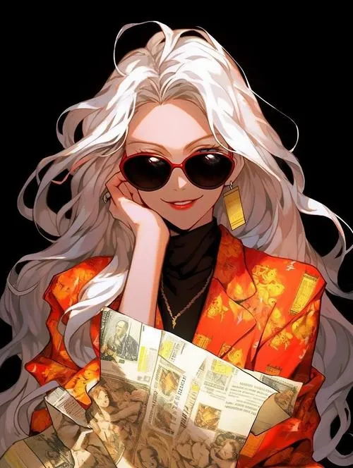 Avatar dễ thương đeo kính với biểu cảm chill.