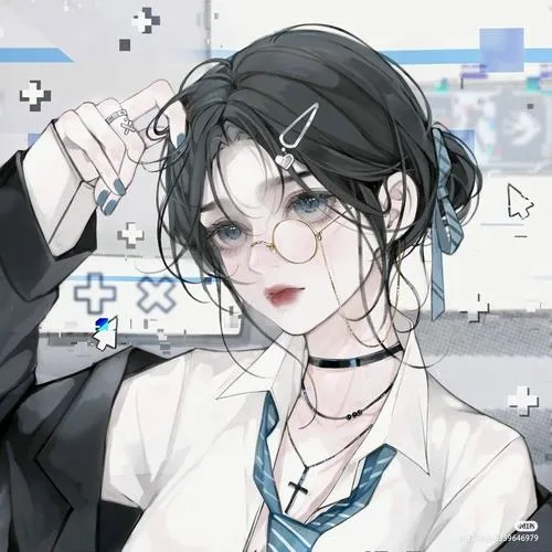 Ảnh hiển thị cute mà ngầu cùng kính tạo dấu ấn.