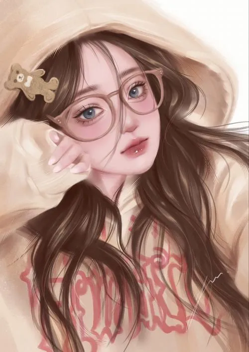 Ảnh cá nhân đeo kính tròn với gu thẩm mỹ, chỉnh màu nhẹ.