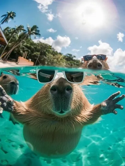 Capybara vô tri và lý do ai xem cũng bật cười