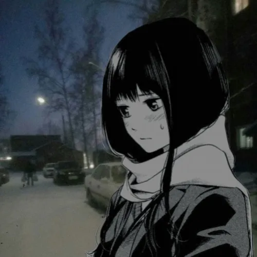 Hình đại diện ngầu chân dung buồn với ánh nhìn lờ đi