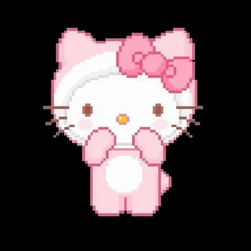 Hello Kitty khóc vì nỗi buồn nhẹ mà sâu tận đáy lòng.