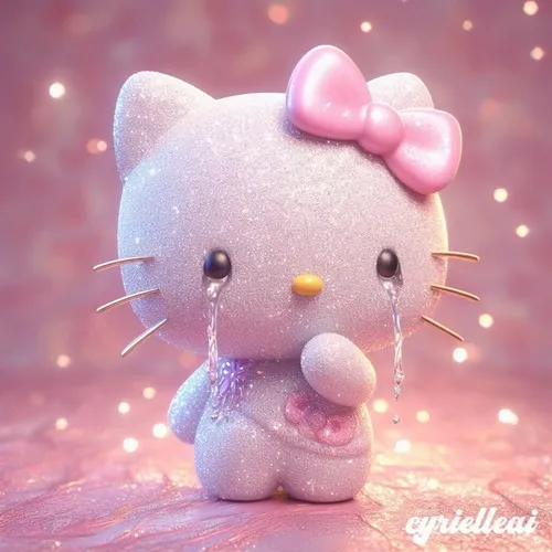 66 Ảnh Hello Kitty Khóc buồn bã đầy tâm trạng cô đơn tủi thân không ai hiểu