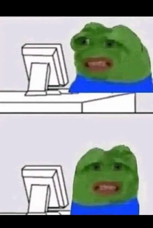 Hình troll ếch xanh Hết cứu gắn cảm xúc bó tay trên gương mặt