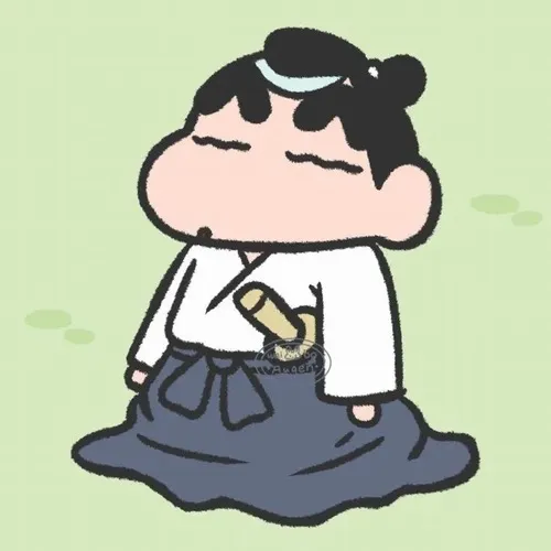 Meme biểu cảm Shin cong mày thể hiện kiểu phóng đại sắc diện