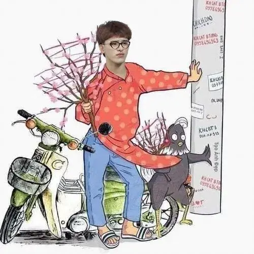 Hình hài Tết ăn bánh chưng bánh tét tới ngán ngẩm